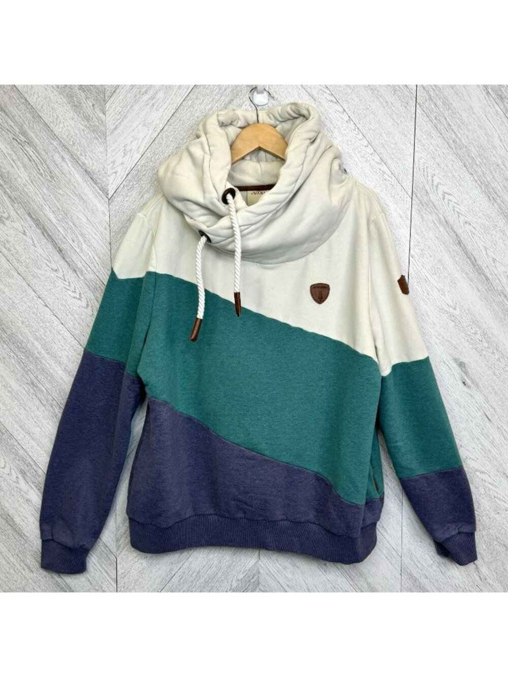 Wanakome Selene Hoodie Womens Plus Size 4X Thick Fleece Pullover Colorblock